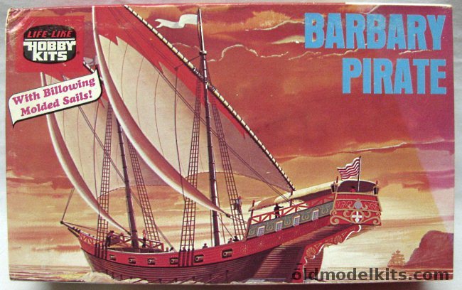 Life-Like Barbary Pirate Felucca Sailing Ship, B312 plastic model kit